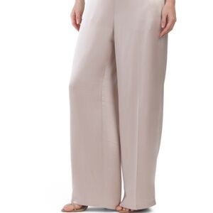 NWT ELLE TAHARI Ashlynn CHAMPAGNE SILKY Pants Size US XL